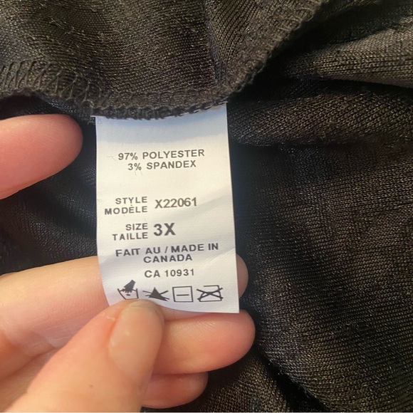 🛍️3/$30 Brochure‎ women’s textured velvet pullover top in size  3X - Picture 6 of 6